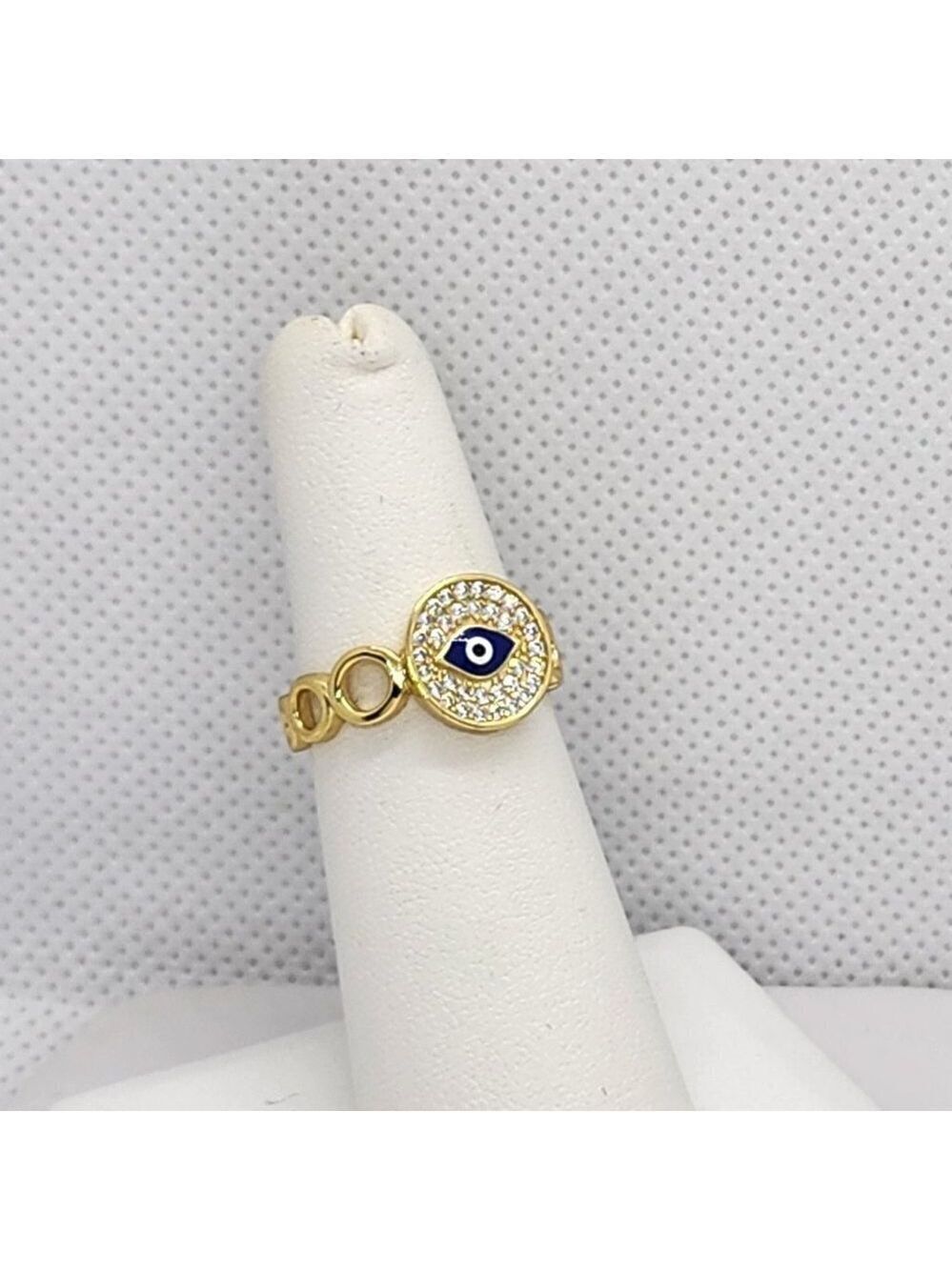 Brand New Sterling Silver 925 Blue Evil Eye Ring